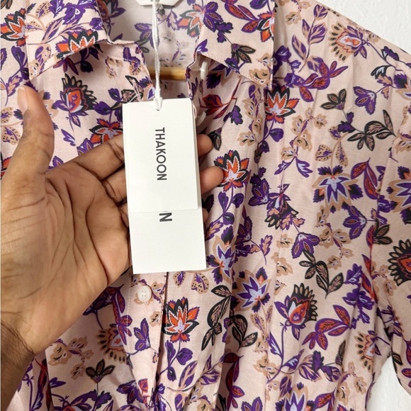 Thakoon Printed Tie Collared Dress - Picture 6 of 6